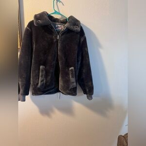 Cozy gray fuzzy Kids Jacket